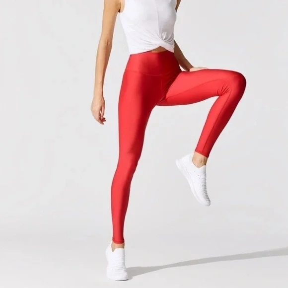Alo High-Waist Airlift Legging in Scarlet - Picture 1 of 8